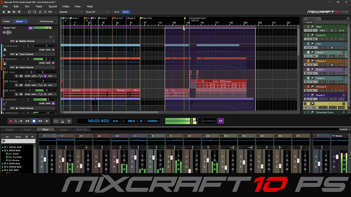 Mixcraft Recording Studio Screen Shot